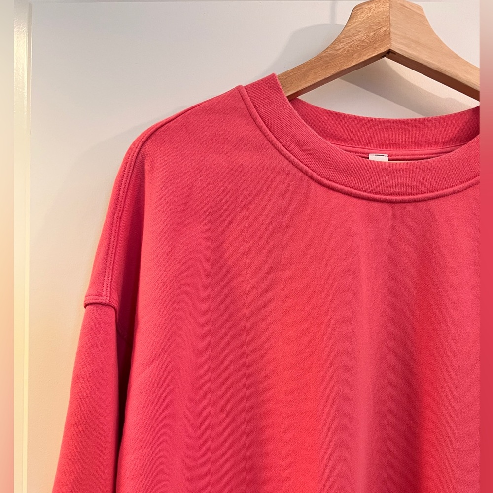 Lululemon Perfectly Oversized Crew Raspberry/Pink Blossom